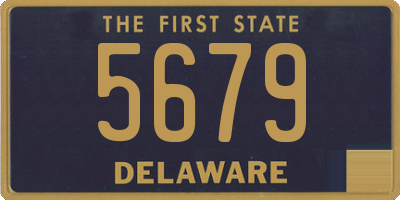 DE license plate 5679
