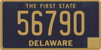 DE license plate 56790