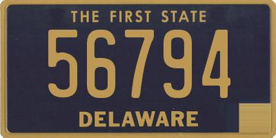 DE license plate 56794