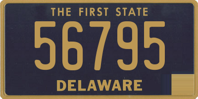 DE license plate 56795