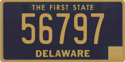 DE license plate 56797