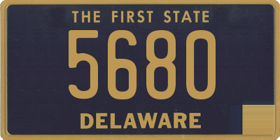 DE license plate 5680