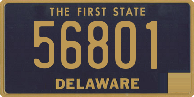 DE license plate 56801