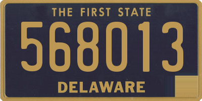 DE license plate 568013