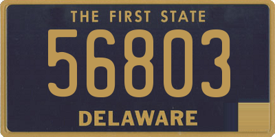 DE license plate 56803