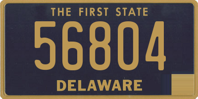 DE license plate 56804