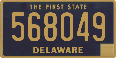 DE license plate 568049