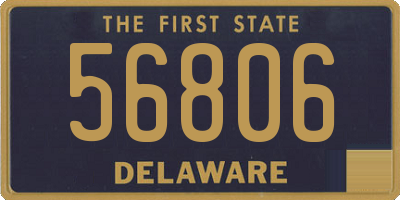 DE license plate 56806