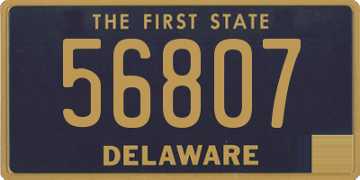 DE license plate 56807