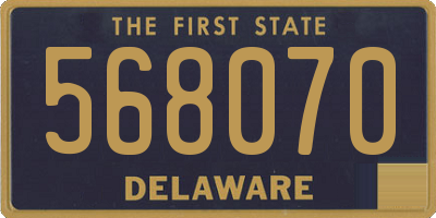 DE license plate 568070