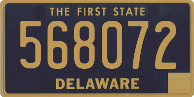 DE license plate 568072