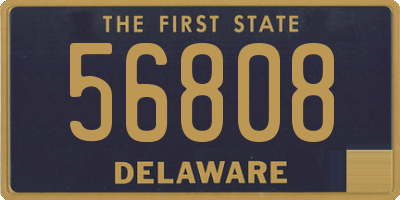 DE license plate 56808