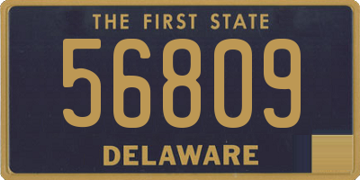 DE license plate 56809