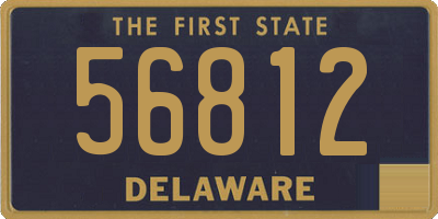 DE license plate 56812