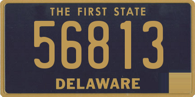 DE license plate 56813