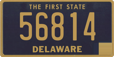 DE license plate 56814