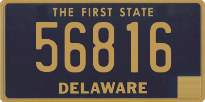 DE license plate 56816