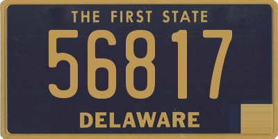 DE license plate 56817
