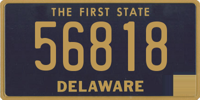 DE license plate 56818