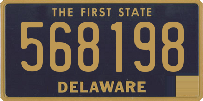 DE license plate 568198