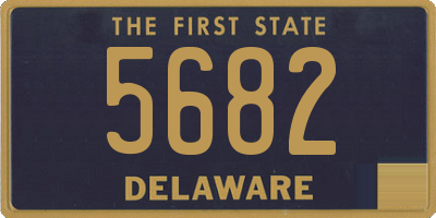 DE license plate 5682