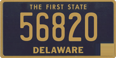 DE license plate 56820