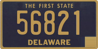 DE license plate 56821