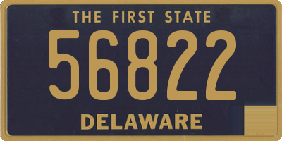 DE license plate 56822