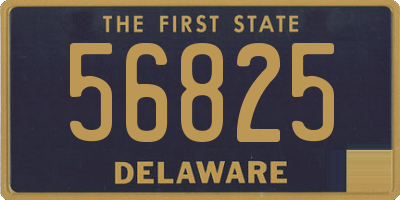 DE license plate 56825