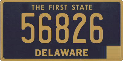 DE license plate 56826