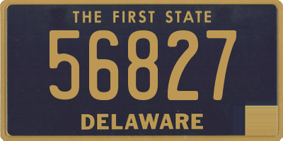 DE license plate 56827