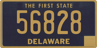 DE license plate 56828