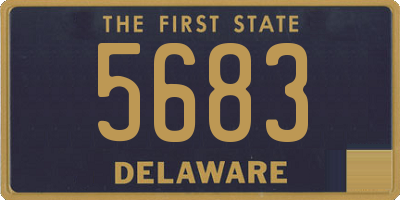 DE license plate 5683