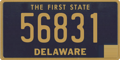 DE license plate 56831
