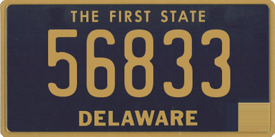 DE license plate 56833