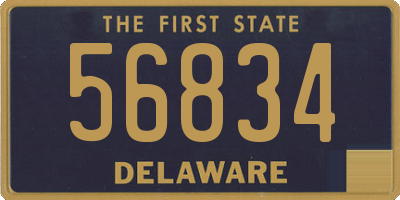 DE license plate 56834
