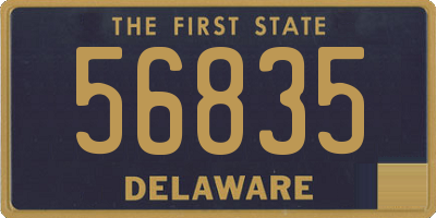 DE license plate 56835