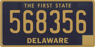 DE license plate 568356