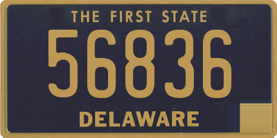 DE license plate 56836
