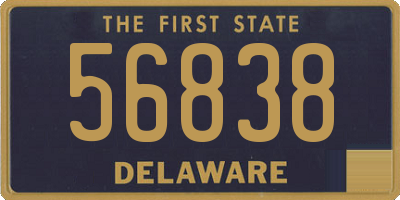 DE license plate 56838