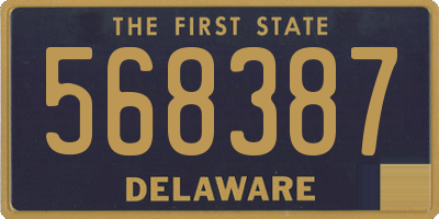 DE license plate 568387