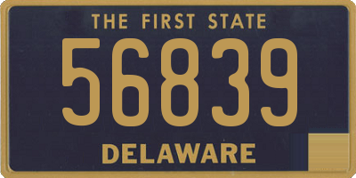 DE license plate 56839