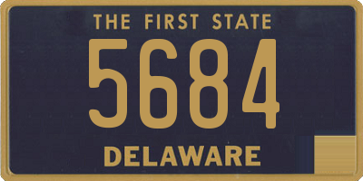 DE license plate 5684
