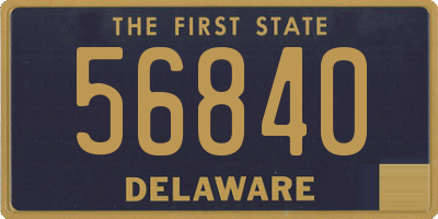 DE license plate 56840