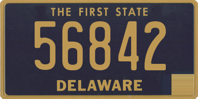 DE license plate 56842