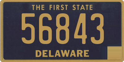 DE license plate 56843