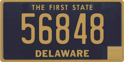 DE license plate 56848