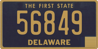 DE license plate 56849