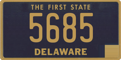 DE license plate 5685