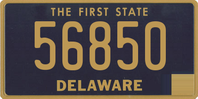 DE license plate 56850